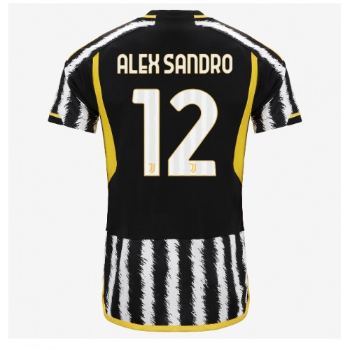 Moški Nogometni dresi Juventus Alex Sandro #12 Domači 2023-24 Kratek Rokav